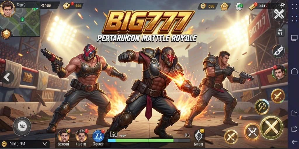 Tampilan seru gameplay BIG777 saat pertarungan berlangsung.