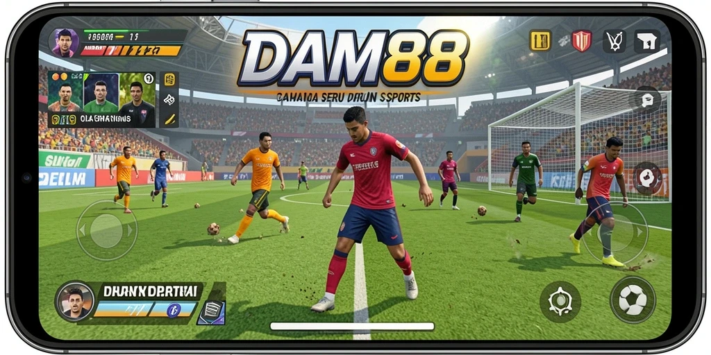 Tampilan gameplay yang mendebarkan dalam olahraga kompetitif.