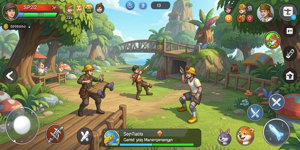 Tampilan gameplay SP212 yang menenangkan dan menyenangkan.