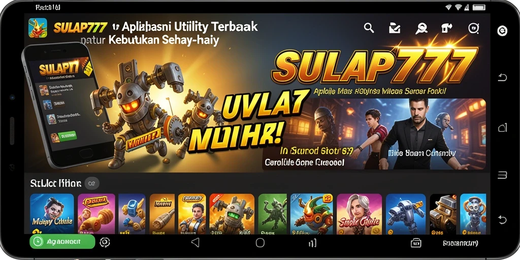 Tampilan antarmuka modern dan fitur-fitur canggih dari SULAP777.