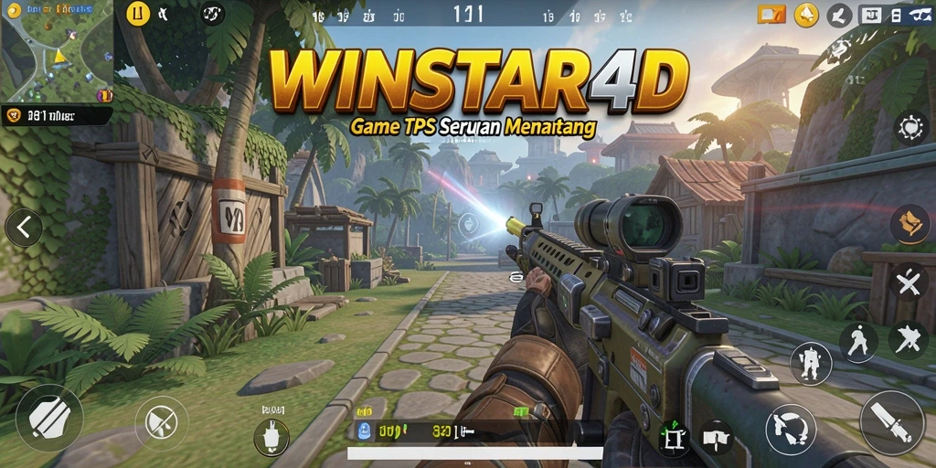 Tampilan gameplay seru dalam <strong>WINSTAR4D</strong>, menunjukkan aksi mendebarkan.