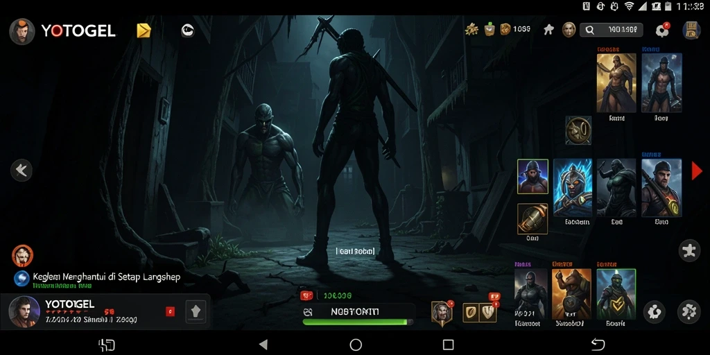 Tampilan gameplay horor yang menegangkan di YOTOGEL.